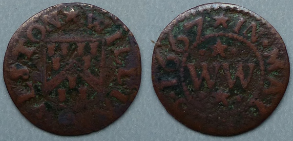 Mayfield, William Weston 1667 farthing